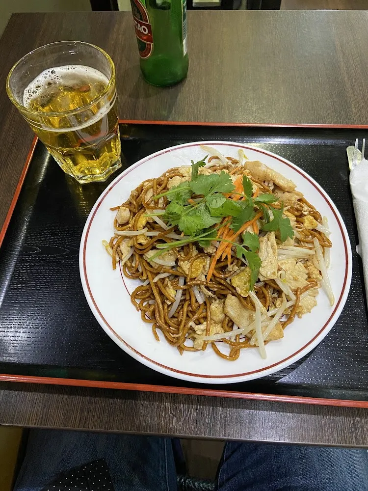 Poulet Et Nouilles Frites Maison